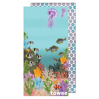 Towee Schnelltrocknendes Badetuch SEA WORLD, 80 x 160 cm