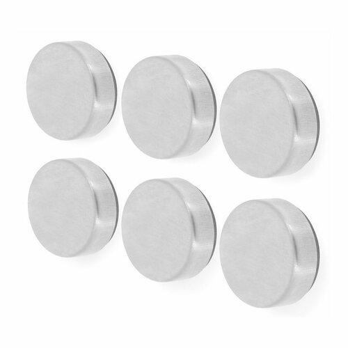 Zestaw magnesów na lodówkę 6 szt., stal nierdzewna