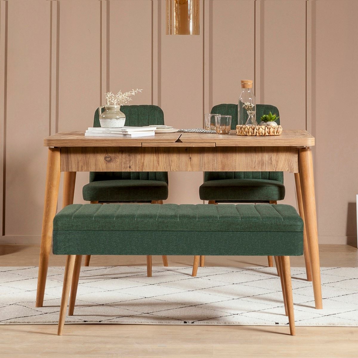 Jedálenský set Vina Atlantic Pine and Green, 4 ks