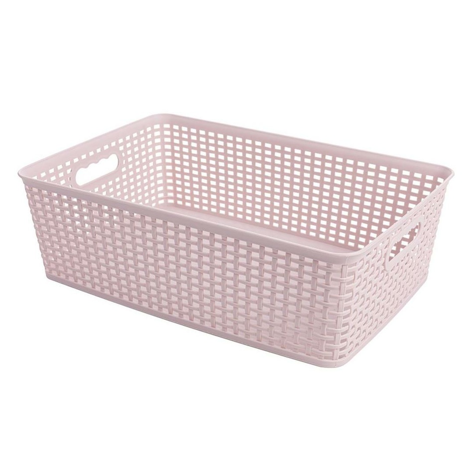 Košík RATTAN CLASSIC 12 l, ružová