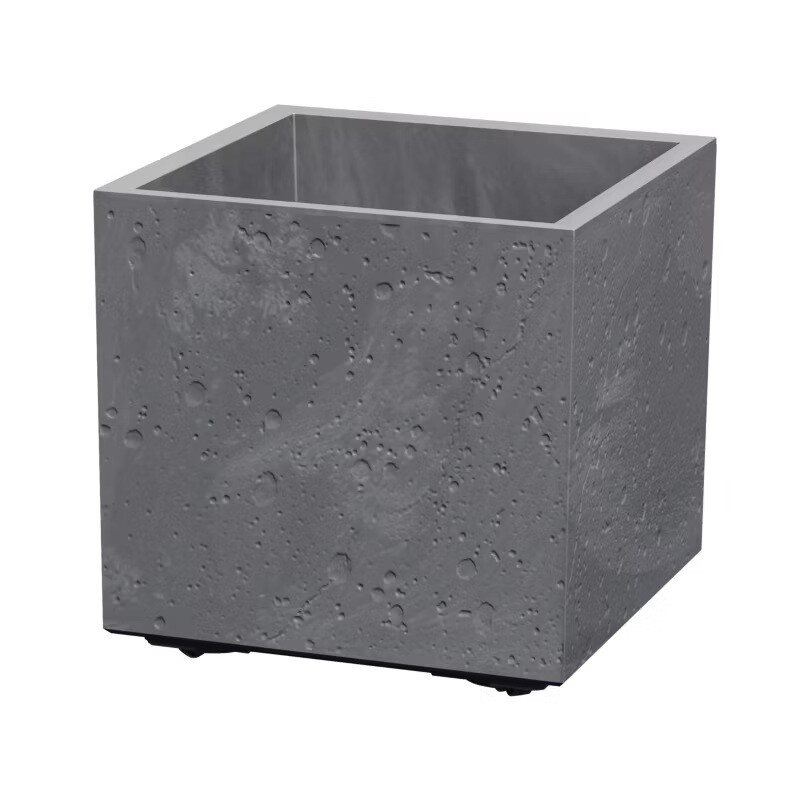 Doniczka SIERRA SQUARE BETON EFFECT 38,5 cm, szary, M
