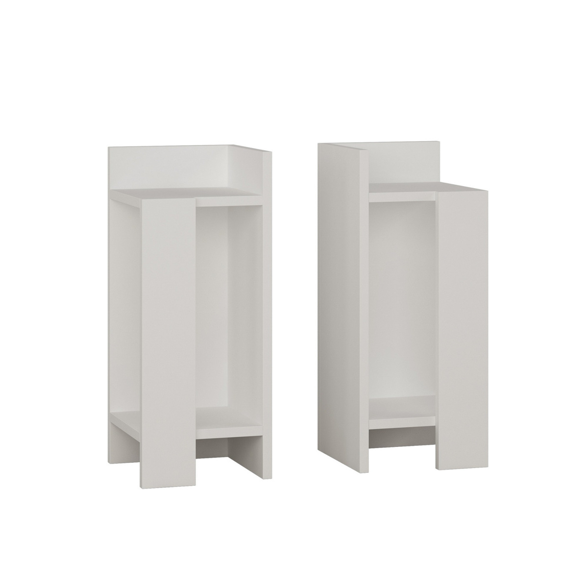 Noční stolek Elos White, 2 ks