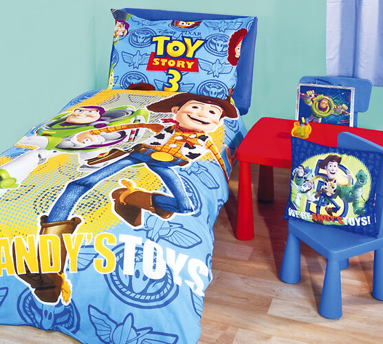 Bavlnené obliečky Toy Story, 140 x 200 cm, 70 x 90 cm
