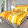 Bavlnené Obliečky Kolesá oranžová, 140 x 220 cm, 70 x 90 cm
