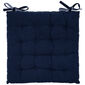 Стьобана подушка для сидіння Heda темно-синя, 40 x 40 см