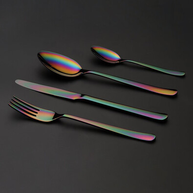 Jídelní příbory Oslo Rainbow barevný kov