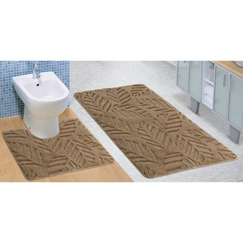 Komplet dywaników łazienkowych Standard Jesień beżowy, 80 x 50 cm, 50 x 40 cm