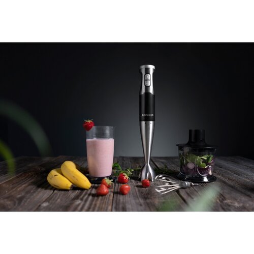 Blender vertical Concept TM4900 cu tocător, tel și bol de amestecare 1000 W BLACK