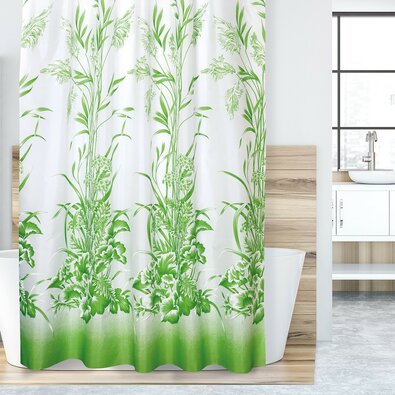 Sprchový závěs Tráva zelená, 180 x 200 cm