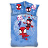 Carbotex Spidey Kis hősök gyerek pamut ágyneműhuzat 140x 200 cm, 70 x 90 cm