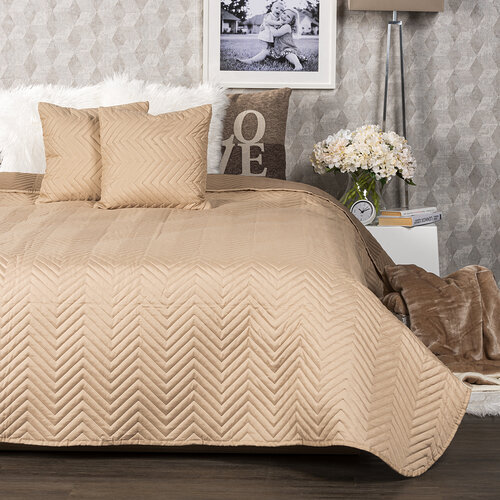 Cuvertură de pat 4Home Doubleface marodeschis/maro, 220 x 240 cm, 2 buc 40 x 40 cm