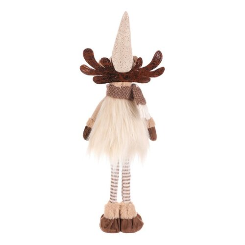 Dekoracja świąteczna Renifer stojący, wys. 51 cm, beżowy/brązowy