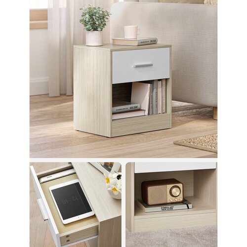 Set aus Nachttischen E1081, Eiche, 2 Stück