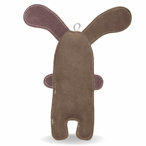 PafDog Hund Willy Hundespielzeug aus Leder und Jute, 32 cm