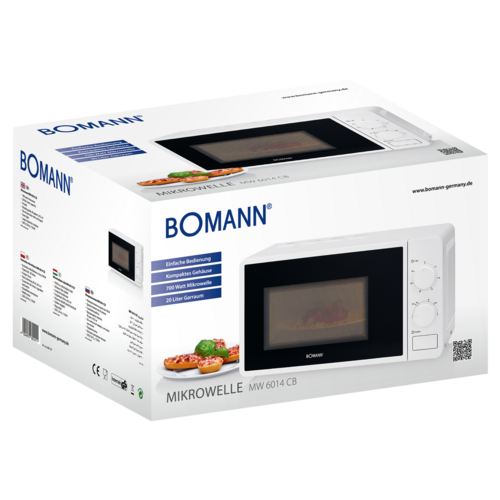 Bomann MW 6014 CB mikrovlnná rúra 20 l, biela