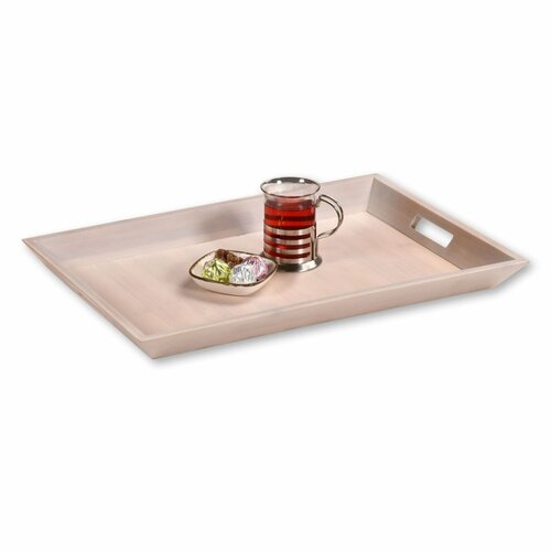 Kesper 57507 Servirni pladenj iz bambusa, bel, 52x 33 cm
