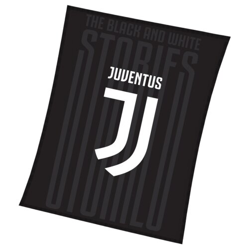 Koc Juventus czarny, 150 x 200 cm