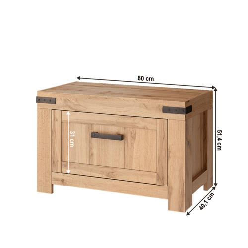 Dulap pentru pantofi MORATIZ, stejar wotan