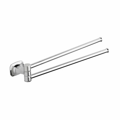 METAFORM AI021 Aida suport dublu rotativ pentruprosoape, 32 cm, argintiu
