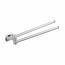 METAFORM AI021 Aida suport dublu rotativ pentruprosoape, 32 cm, argintiu