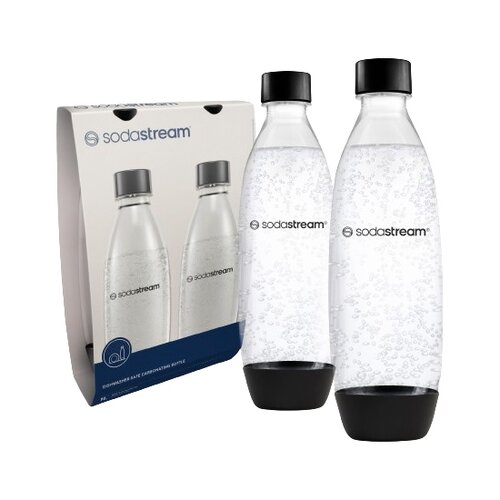 Sodastream Пляшка Fuse Black 2х1 л, для посудомийної машини