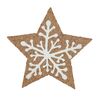 Altom Korkuntersetzer Winter star 10 x 10 x 0,3 cm, 6er Set