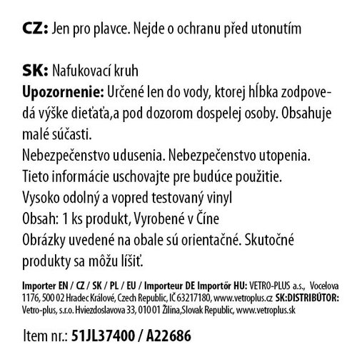 Vetro-Plus Nadmuchiwane koło Truskawka, 101 x 76 cm