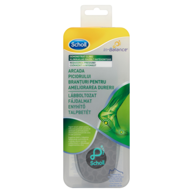 Scholl Устілки для взуття для зменшення болю  в п'ятах In-Balance, L