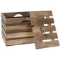 Sada dekoračních dřevěných boxů Mango wood, 2 ks