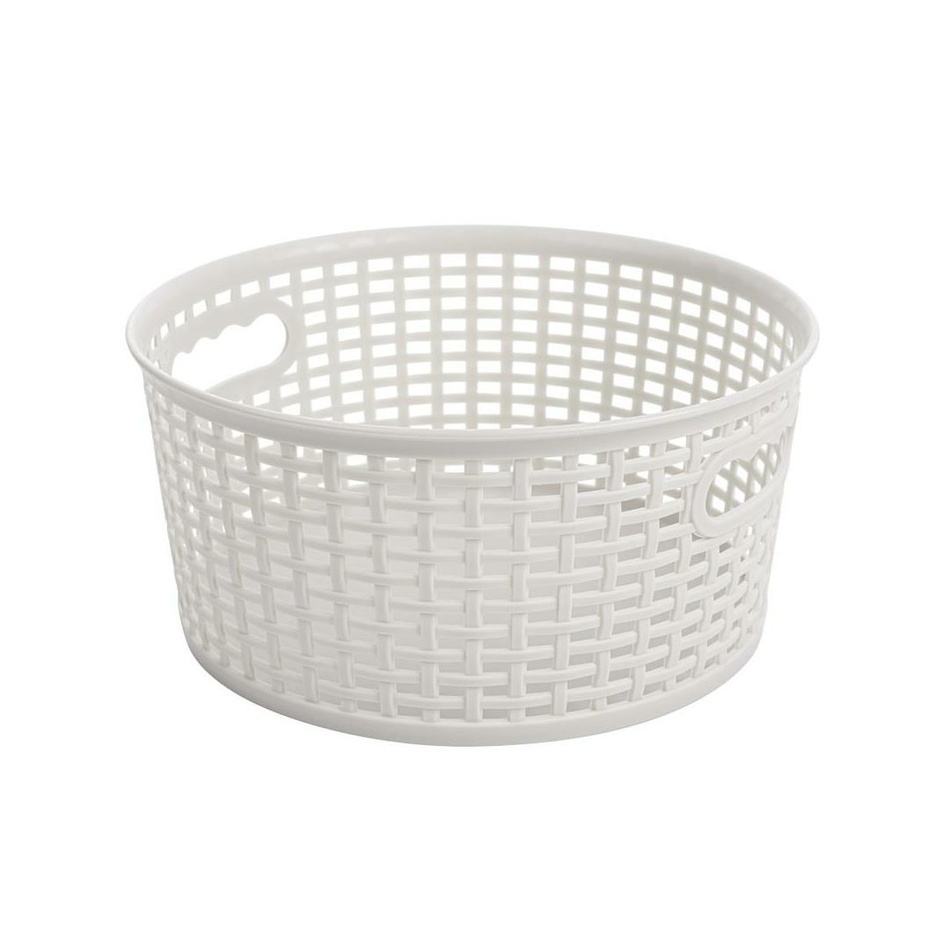 Okrúhly košík RATTAN CLASSIC 4,5 l, béžová