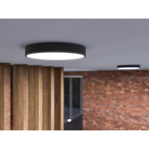 Panlux Přisazené LED svítidlo Verona Circle černá, pr. 28,3 cm, IP54