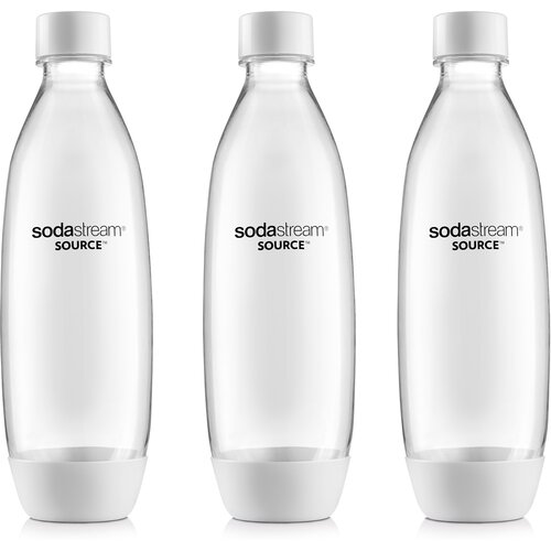 SodaStream Flasche Fuse 3er-Pack 1 l, weiß