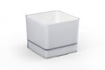Plastový květináč Cube 120 sv. šedá