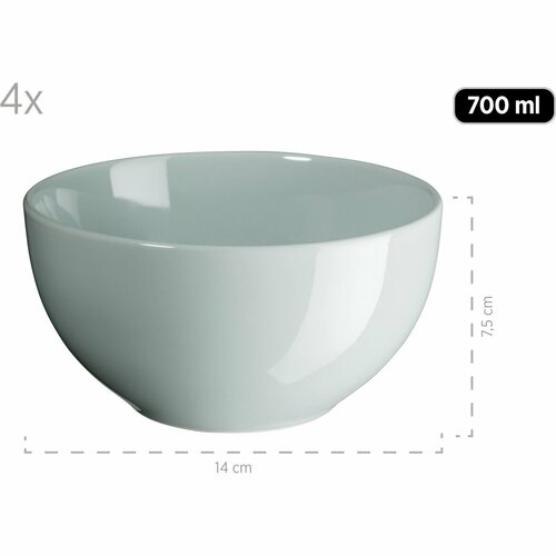 Mäser Jedálenská súprava riadu 16 ks PASTEL SELECTION – mentolová