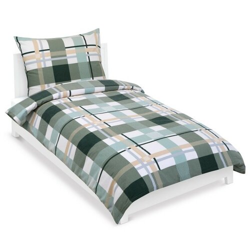 Bellatex – pościel flanelowa w kratkę, 140 x 220 cm, 70 x 90 cm