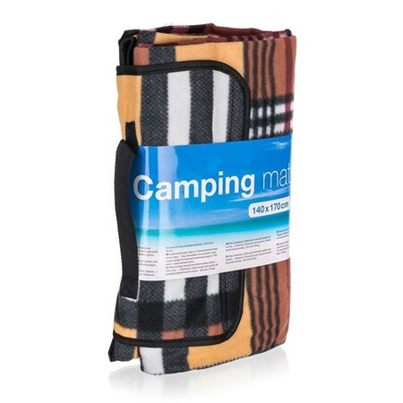 Pătură camping Happy Green Carouri, 170 x 140 cm