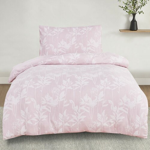 Jacquard-Bettwäsche Alabama rosa, 140 x 200 cm, 70 x 90 cm