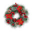 4Home Poinsettia karácsonyi koszorú, 32 cm