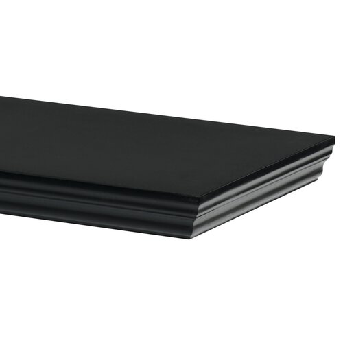 Nástenná polička P-026, matná čierna