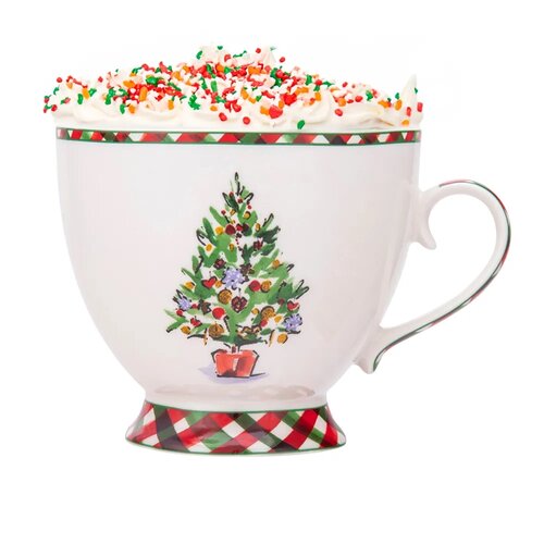 Altom Classic Christmas tree porcelán jumbo bögre, 380 ml