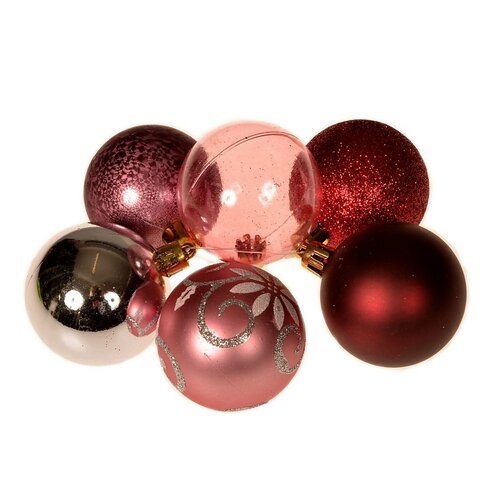 Komplet ozdób świątecznych Ornate czerwony, op. 36 szt.