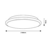 Rabalux 71131 stropné LED svietidlo Engon, 45 W, strieborná