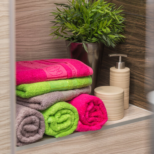 Set de două prosoape 4Home Bamboo Premium, gri, 70 x 140 cm, 50 x 100 cm