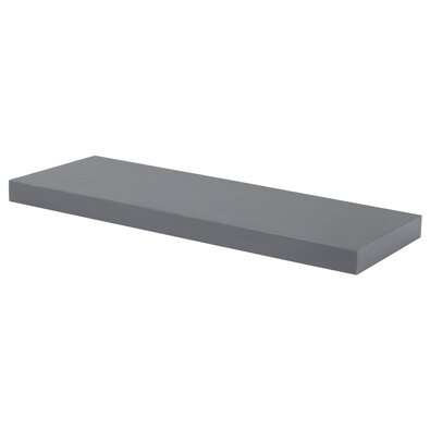 Wandregal grau hochglanz, 60 x 24 x 4 cm