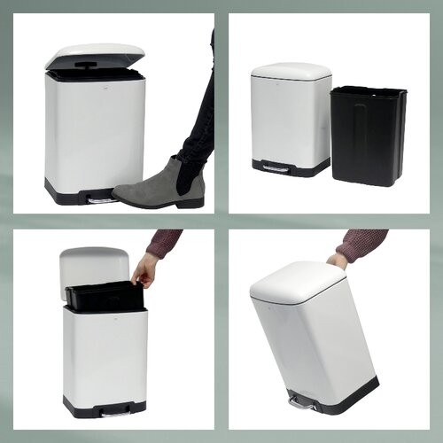 Kela Pedalno smetnjak DAVINO 12 l, bela