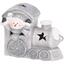 Vianočná LED dekorácia Train with Snowman, 10 cm