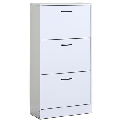Cipősszekrény rekeszekkel G1016 WT, fehér