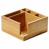 Kesper 70851 Organizator bucătărie bambus, 5 compartimente, 18 x 9 x 18 cm