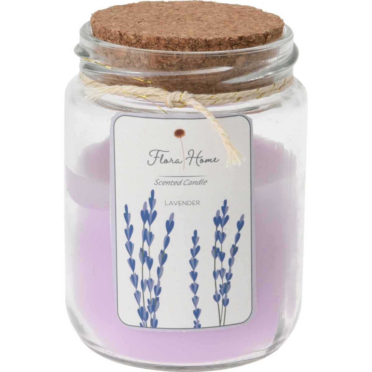 Lumânare în borcan de sticlă Flora home Lavender,6,5 x 9,5 cm 95 Decoratiuni