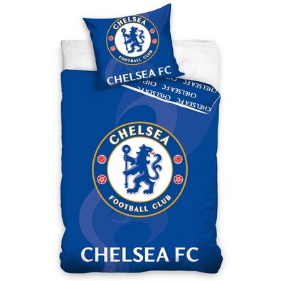 Bavlněné povlečení Chelsea FC blue, 140 x 200 cm, 70 x 80 cm